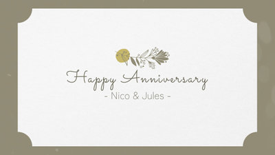 Minimalist Romantic Wedding Anniversary Collage