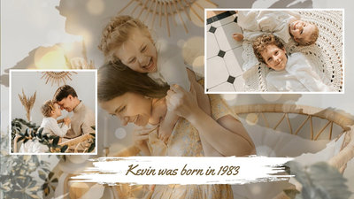 Album Photos De Famille Minimaliste Chaleureux Collage Diaporama