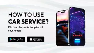 Mobile App Promo For Car Service