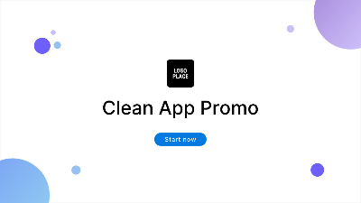 Mobile Mockup Clean App Promo Plantilla