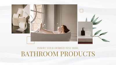 Modern Beige Bathroom Accessories Sales Ad