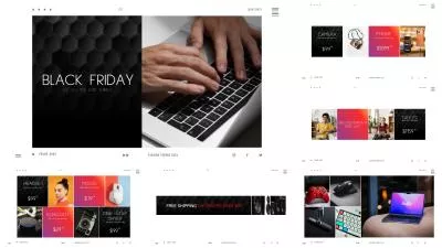 Modern Black Friday Electronics Product Big Sales Ad