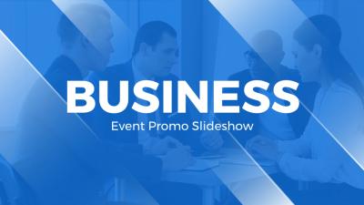 Modern Blue Technology Business Event Promo Slideshow