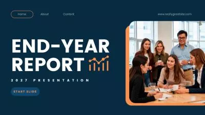 Modern Business Year End Recap Report Presentation