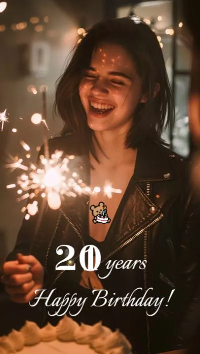 Modern Celebration Happy Birthday Party Moments Memories Photo Reels Slideshow