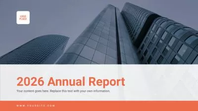 Modern Company Business Corporate Annual Finance Report