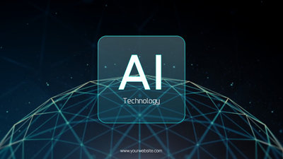 Modern Minimalist Ai Technology Business Company Animation Slideshow