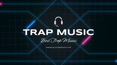 Moderna Neon Eletrônica Trap Music Intro