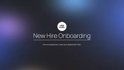 Modern New Hire Onboarding Company Presentation