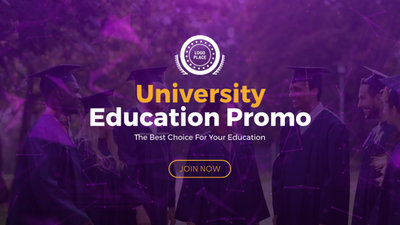 Presentación De Diapositivas De Promoción De Educación Universitaria Moderna