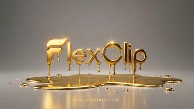 Molten Gold Liquid Ai Logo Animation Reveal Intro