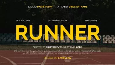 Motivational Sport Movie Film Credit Promo