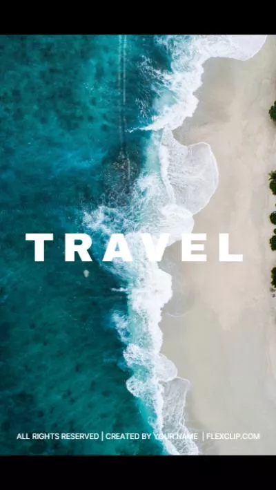 Motivational Travel Slideshow Opener Collage