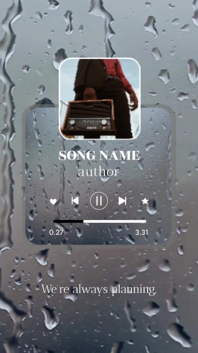 Music Player Live Stream Lyric Rain Subtitle