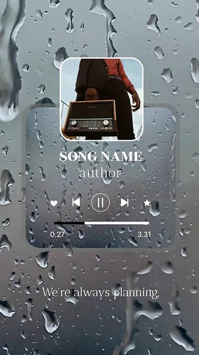 Music Player Live Stream Lyric Rain Subtitle