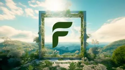 Nature Frame Plant Ai Logo Animation Reveal Intro