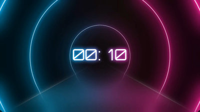 Neon Aperture Countdown Intro