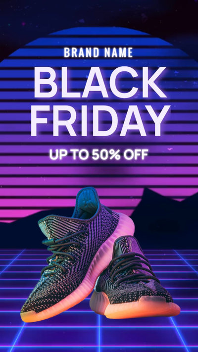 Neon Black Friday Sale Instagram Rollen