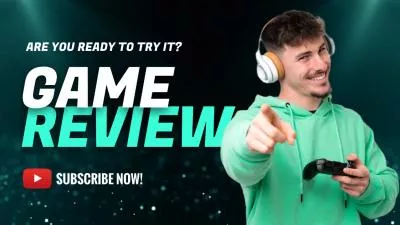  Neon Gaming Review Subtitle Youtube Thumbnail Intro Outro