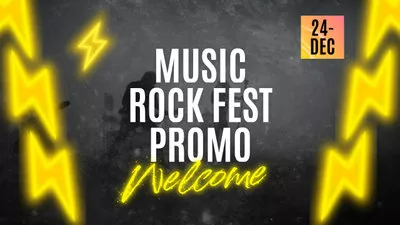 Neon Glow Rock Musik Festival Promo