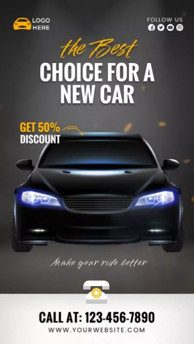 新車升級銷售廣告促銷