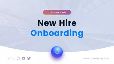 Neueinstellungen Onboarding Firmenpräsentation