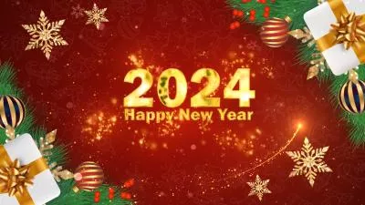 新年祝福圣诞幻灯片