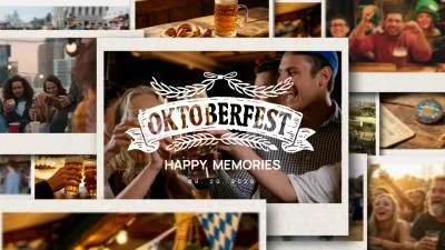 Oktoberfest Beer Festival Cheerful Memories Photo Album Slideshow