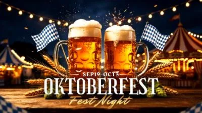 Oktoberfest Beer Festival Event Promo Invite In Germany Ads