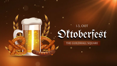 Oktoberfest Party Bier Essen Promo