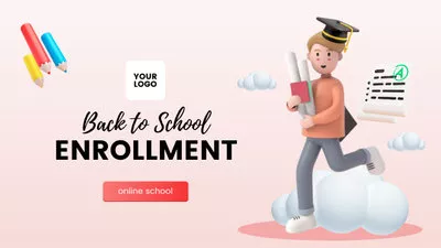 Online School Enrollment Animated Video