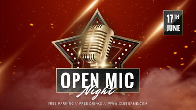 Open Mic Night Show Music Opener