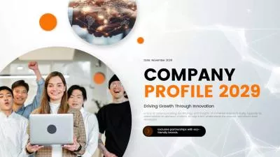 Orange Modern Company Profile Business Presentation