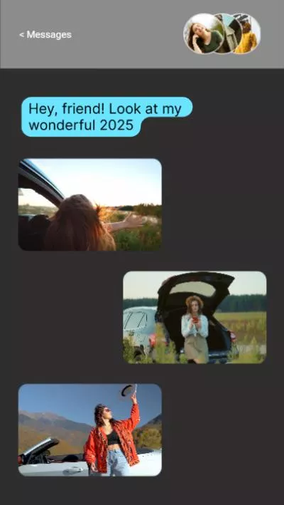 Personal Couple Annual Memory Scrapbook Photo Collection On Instagram Story