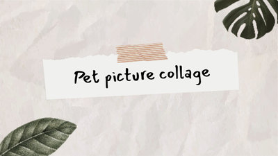 Pet Picture Collage