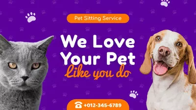 Servicio De Cuidado De Mascotas Webinar Promo