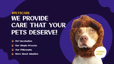 宠物店护理幻灯片放映促销服务动物