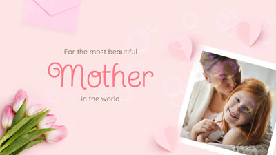 Pink Floral Mothers Day Greeting Slideshow
