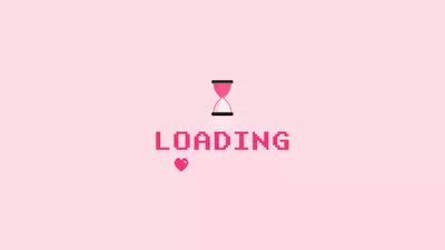 Pink Heart Loading Intro