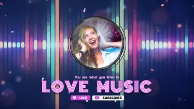 Pop Neon Wave Love Music Podcast Youtube Intro Outro