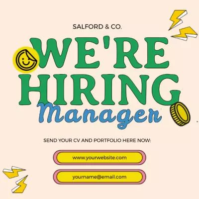  Pop Retro Business Company Hiring Instagram Ad