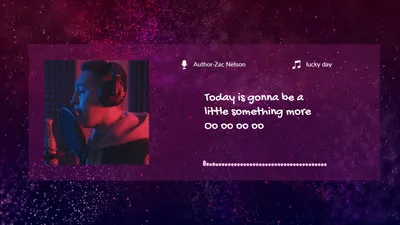 Purple Lyrics Template