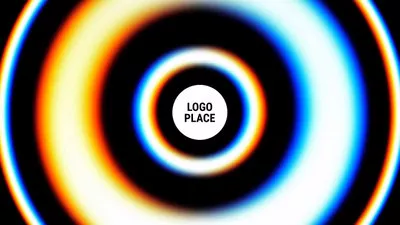 Quick Flashing Circle Logo Intro