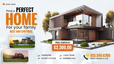 Real Estate Modern Villa Property Listing Business Promo