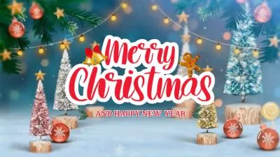Realistic Merry Christmas New Year Family Memories Wish Greeting Message Video