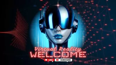  Red Dots Abstract Tech Ai Virtual Reality Game Welcome To Youtube Channel Intro Outro