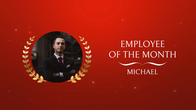 Red Monthly Employee Appreciation