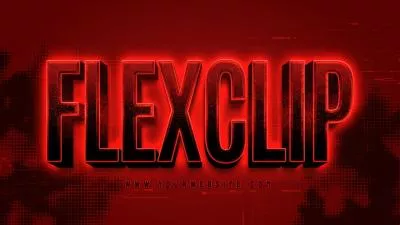 Red Neon Light Ai Logo Animation Reveal Intro