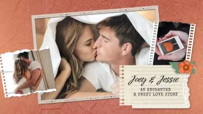 Red Paper Romantic Propose Love Memories Photo Collage Anniversary Wedding Slideshow