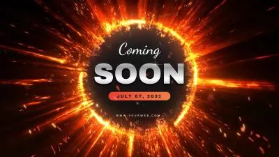 Red Particle Fire Power Coming Soon Company Intro Conclusion